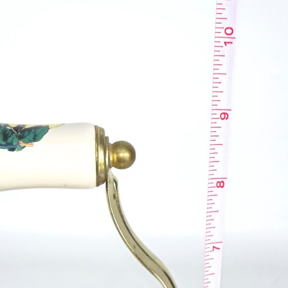 Vintage Metro Enamel Teapot Vitroceramic‎ VHTF Fruit Handle Kitchen Collectible - Picture 11 of 11